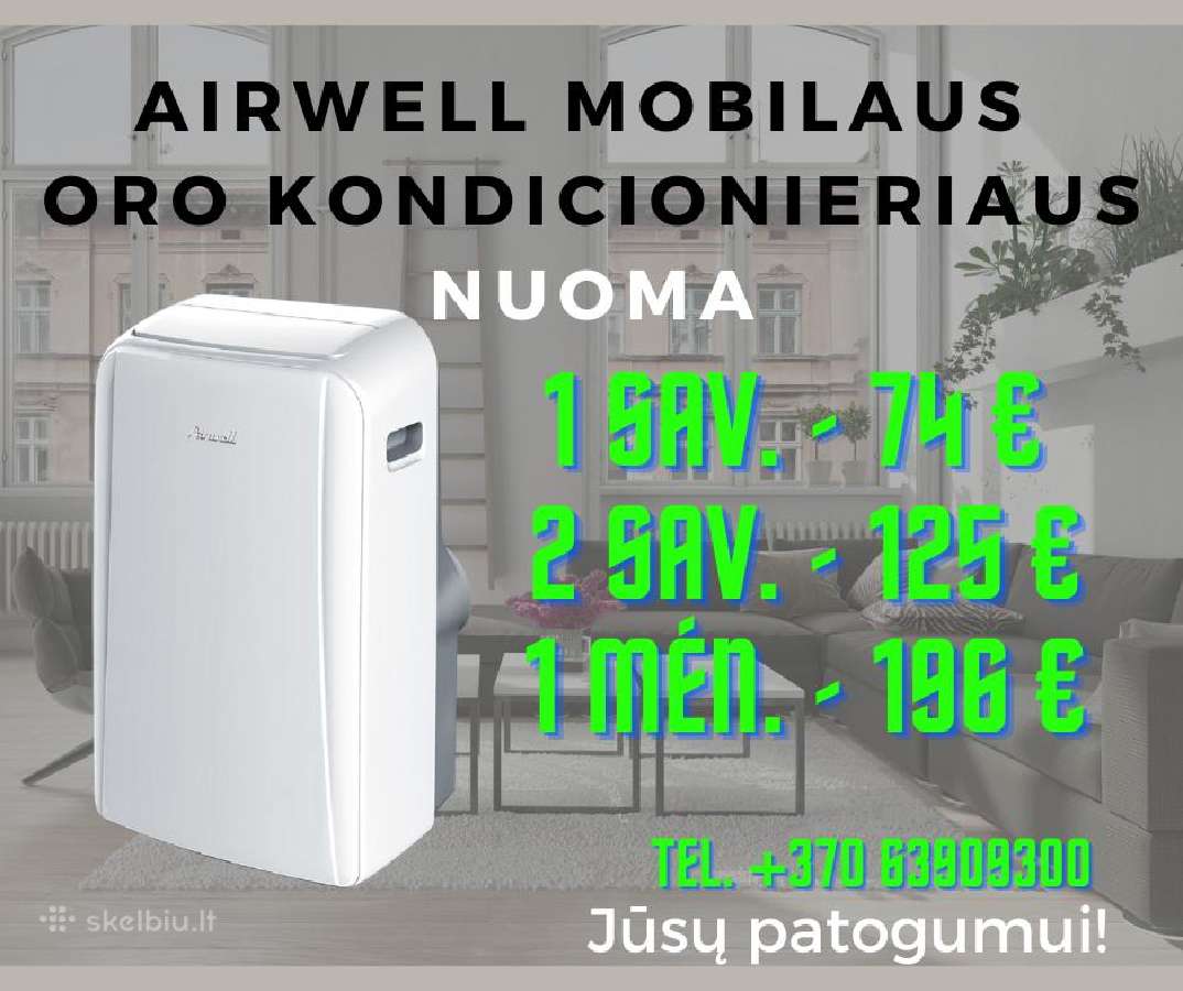 Mobilaus kondicionieriaus nuoma Klaipėda