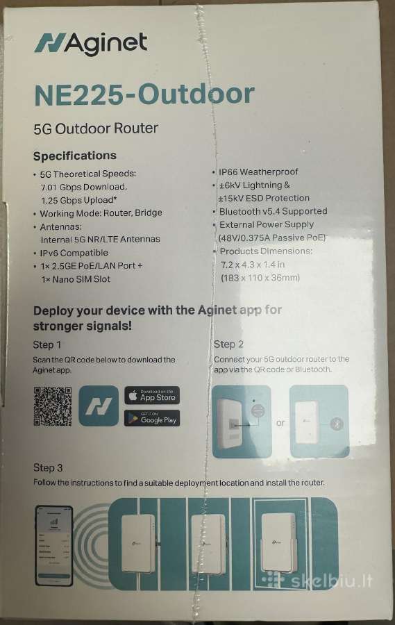 Lauko sąlygų 5G modemas Tp-link Ne225 5G - nuotraukos Nr. 4