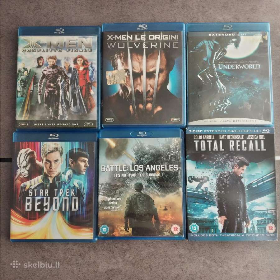 6 Blu-ray filmai