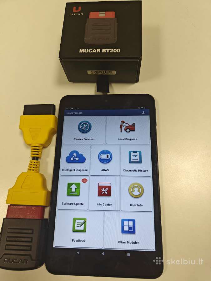 X-pro5 Mucar x431 pilnai atrakintas su planšetė