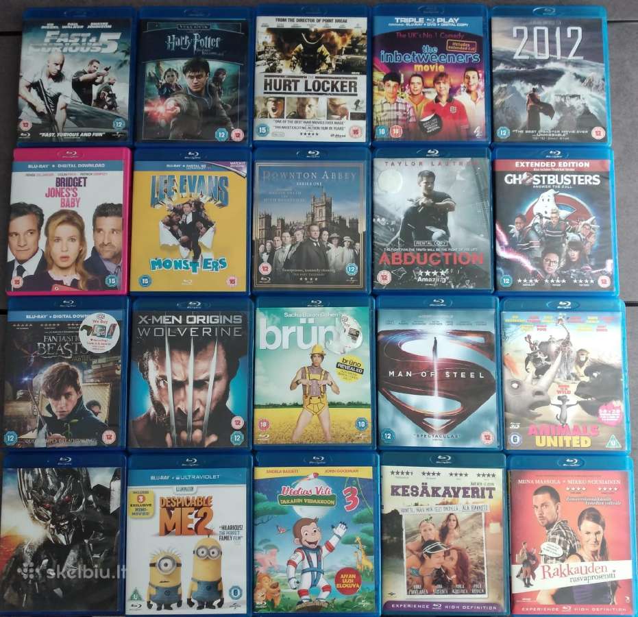 20 Blu-ray filmai