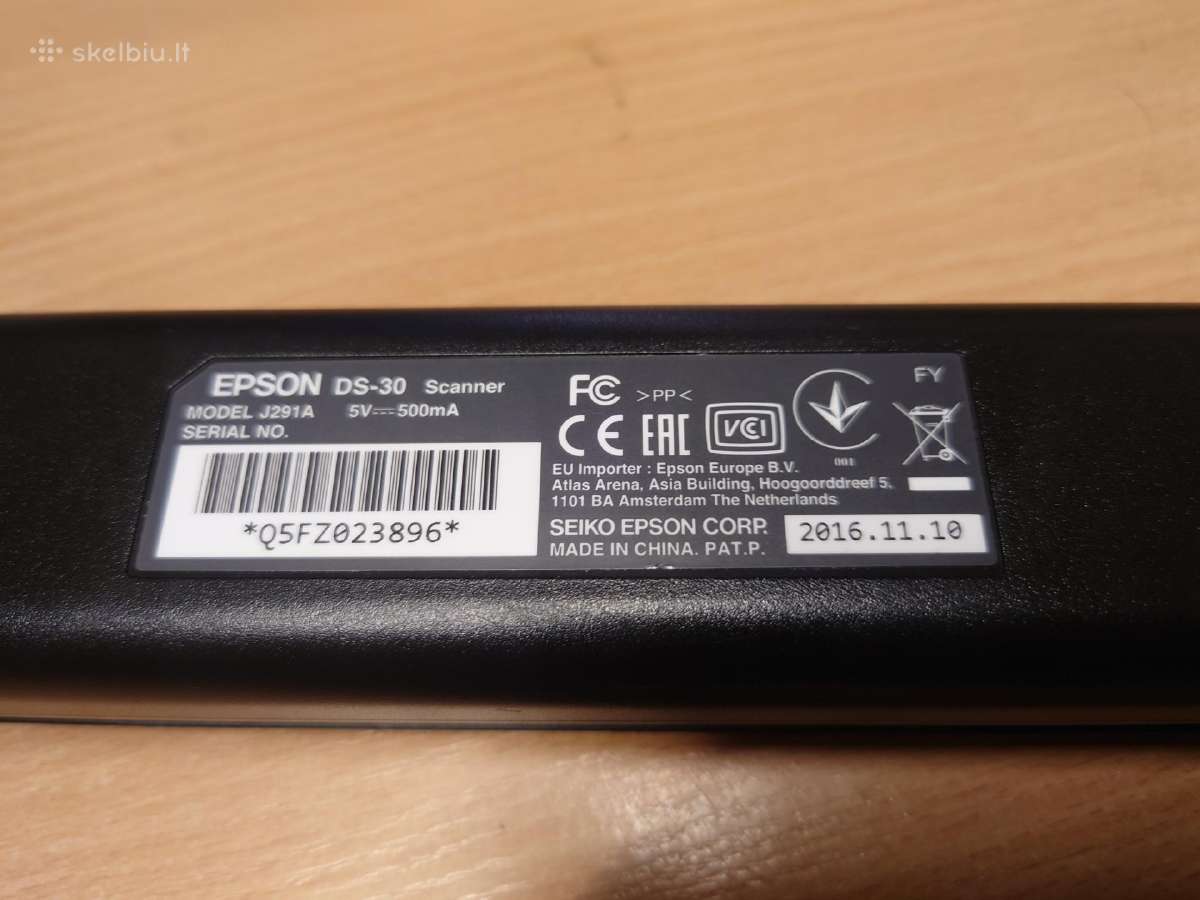 Epson DS-30 nešiojamas būgninis skaneris skeneris - nuotraukos Nr. 2