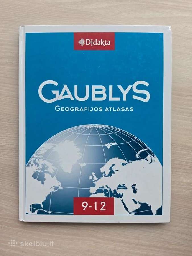 Geografijos atlasas Gaublys 9-12 klasėms