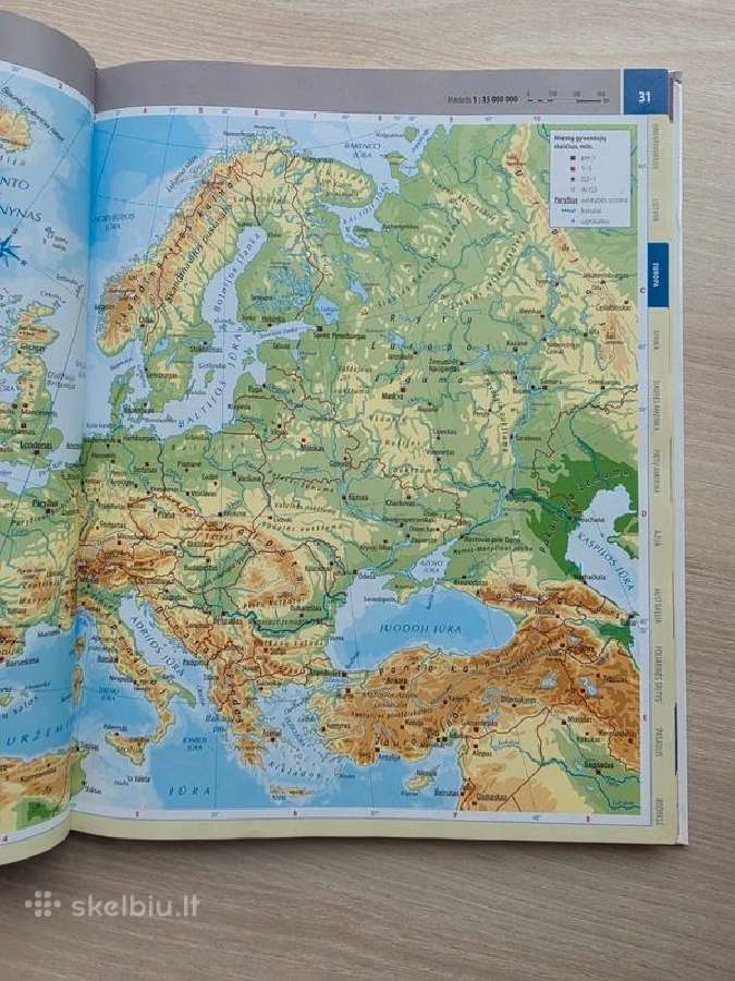 Geografijos atlasas Gaublys 9-12 klasėms - nuotraukos Nr. 2