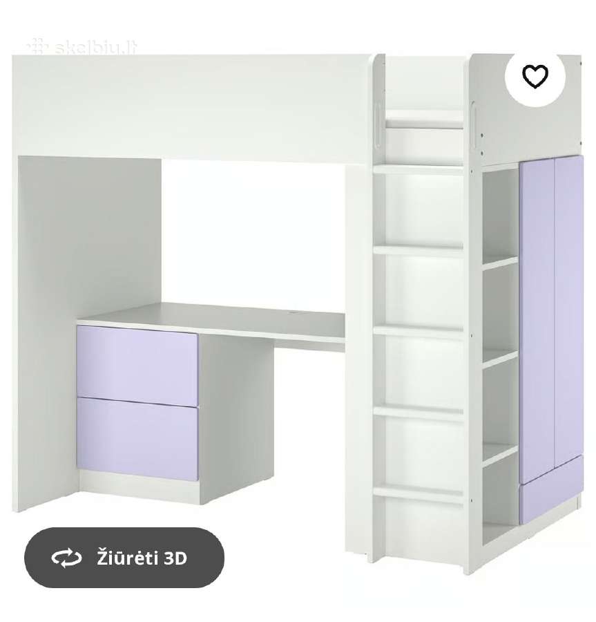 Ikea lova-baldų rinkinys Smastad