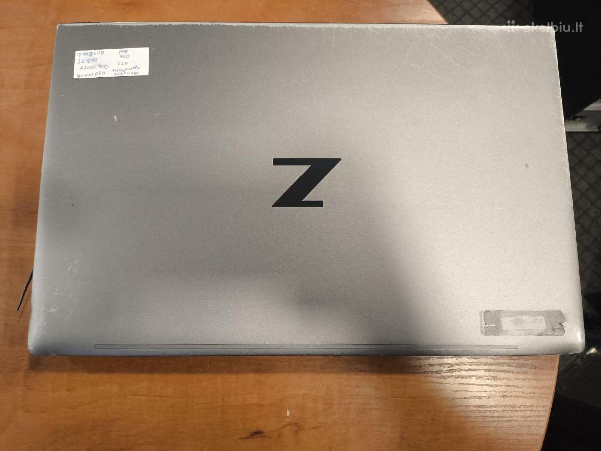 Hp i7-11850h 32gb 512gb Rtx A2000 4gb 29% C Grade - nuotraukos Nr. 3