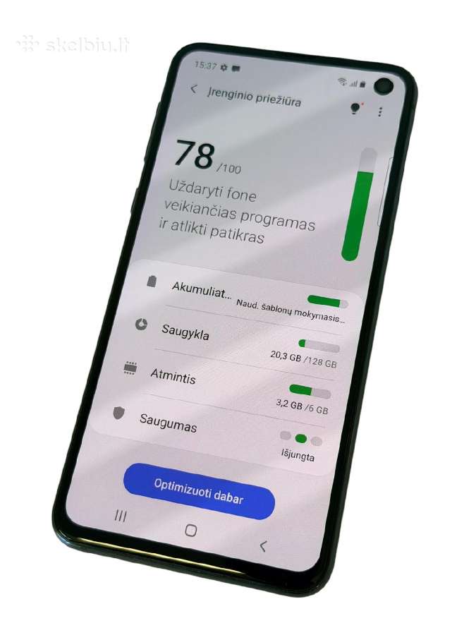 Samsung Galaxy S10e + 3 mėn. garantija - nuotraukos Nr. 5