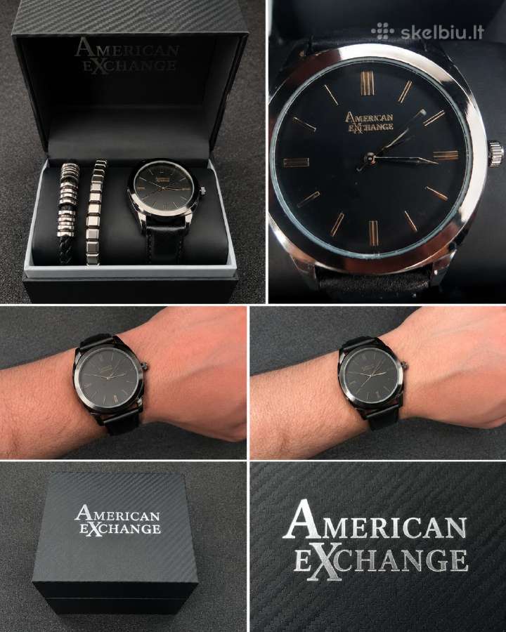 American Exchange laikrodis + 2 apyrankės