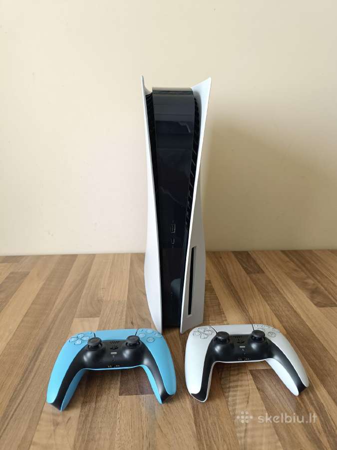 Sony Ps5 Disc + 2 originalūs pultai + laidai