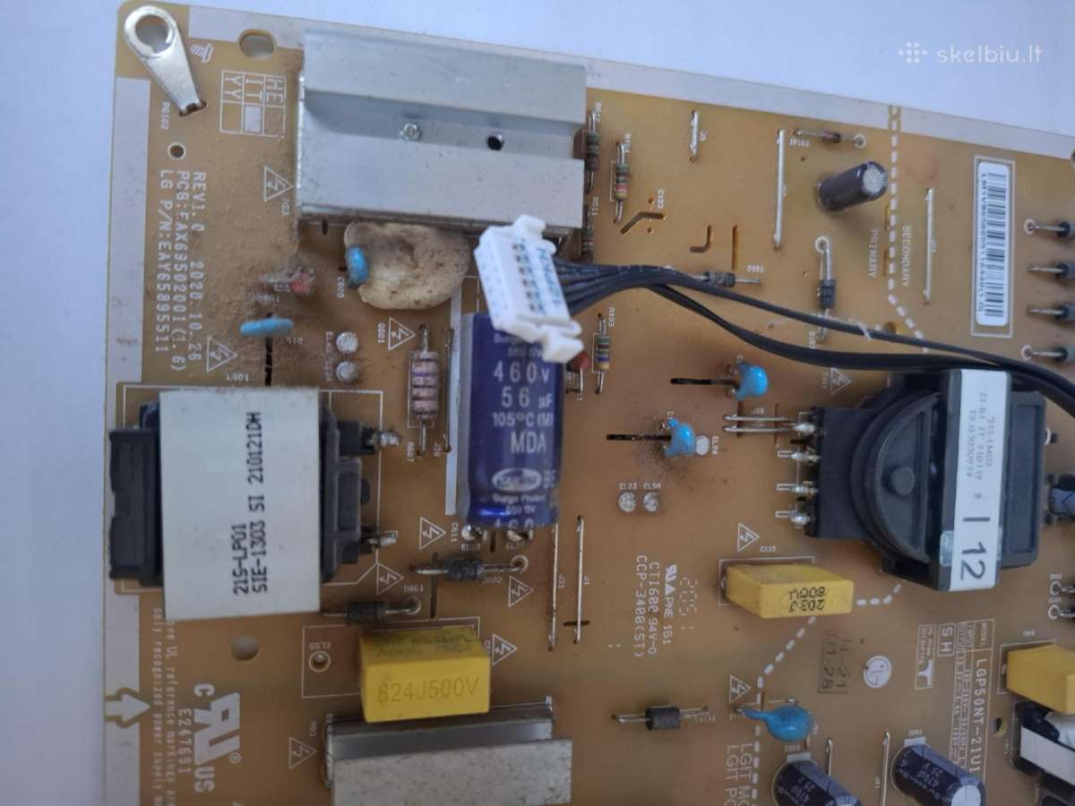 LG televizoriaus maitinimo plokštė Lgp50nt-21u1 - nuotraukos Nr. 2