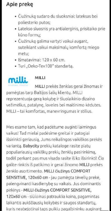 Antiakerginis čiužinys kūdikio lovytei - nuotraukos Nr. 5