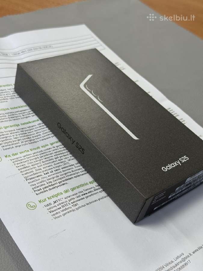 Samsung S25 visiškai naujas su garantija