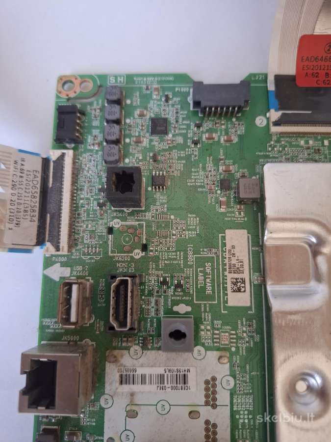 Išmaniojo LG televizoriaus pagrindinė plokštė - nuotraukos Nr. 4