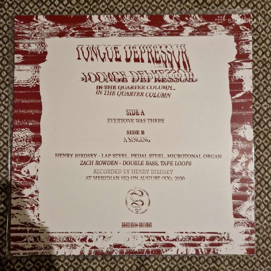 Tongue Depressor – In The Quarter Column / Vinyl L - nuotraukos Nr. 2