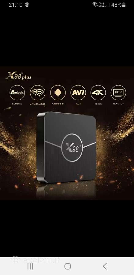 X98 plus Android TV priedėlis