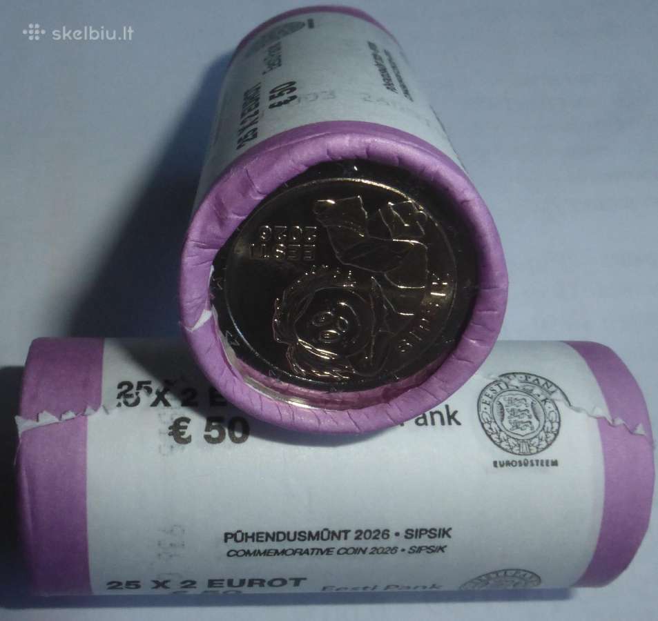 2 euro moneta Estija 2026 Sipsik