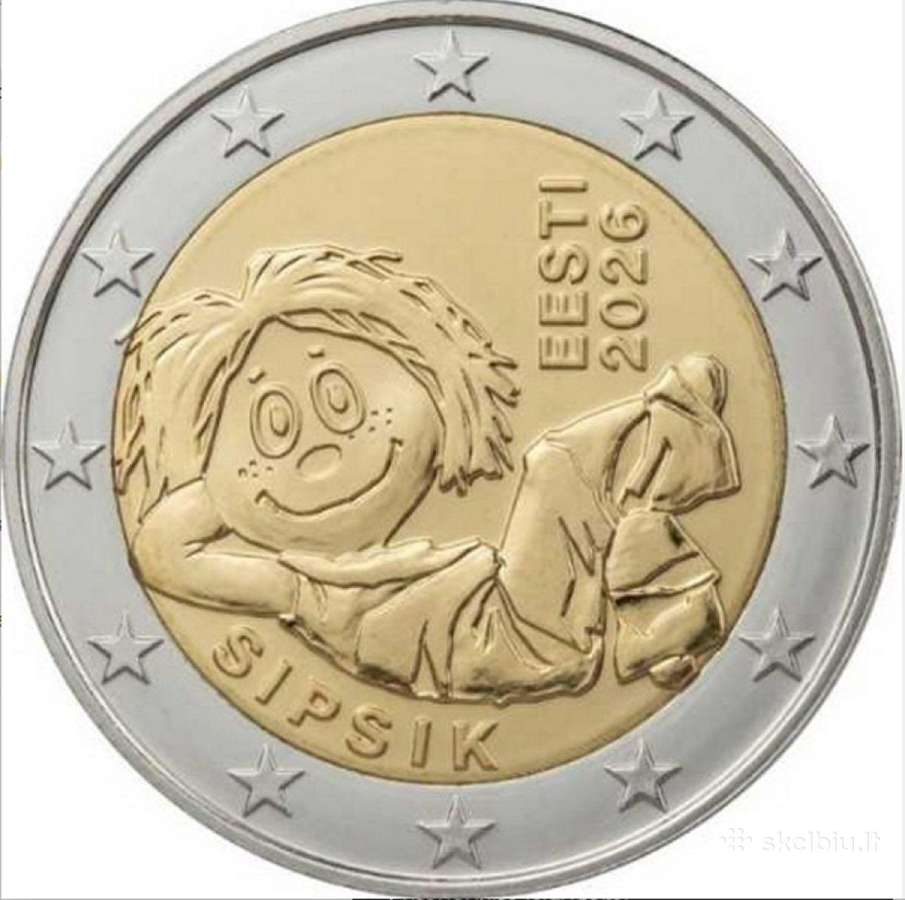 2 euro moneta Estija 2026 Sipsik - nuotraukos Nr. 2