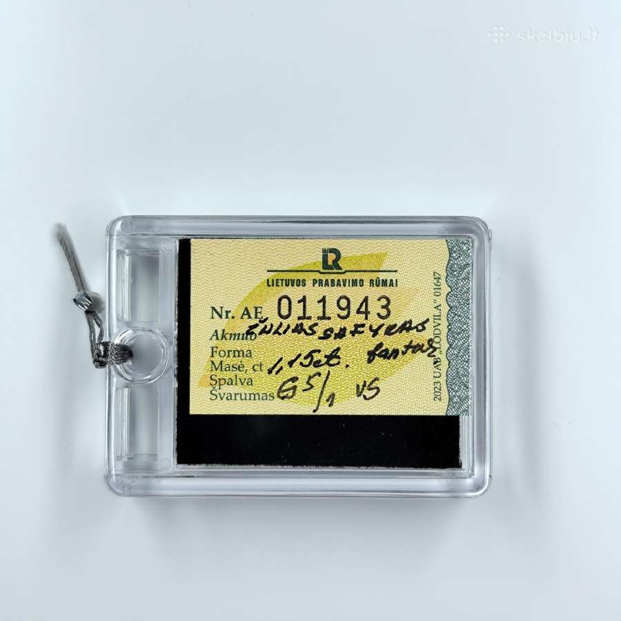 Natūralus Nekaitintas Madagaskaro Safyras 1.15ct - nuotraukos Nr. 4