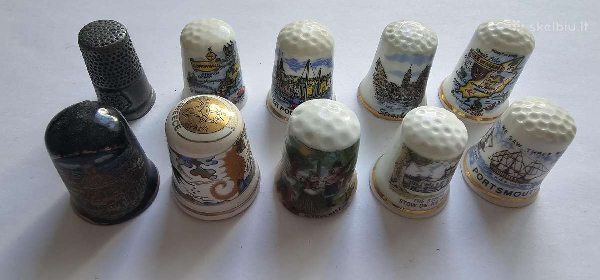 Porceleniniai antpirsciai 10vnt