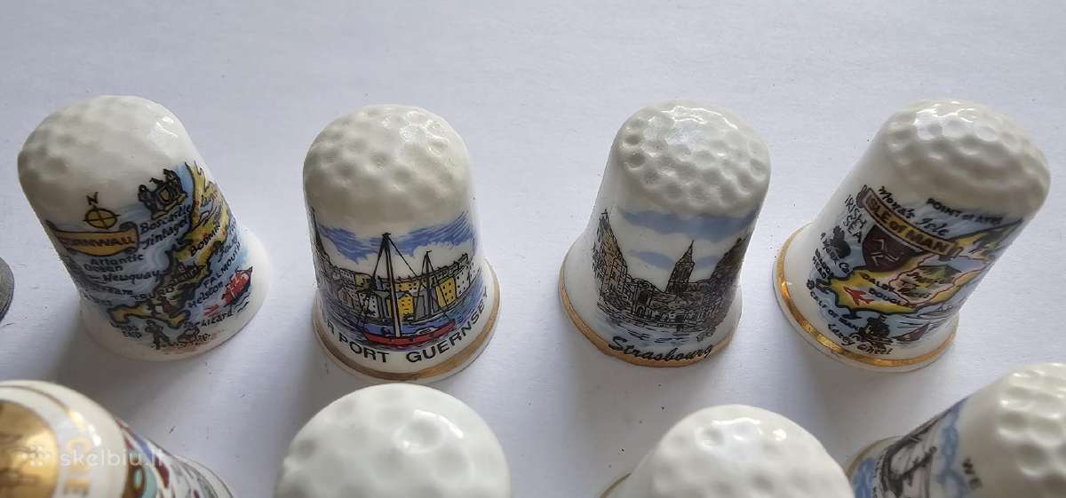 Porceleniniai antpirsciai 10vnt - nuotraukos Nr. 2