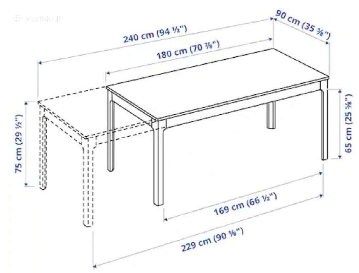 Naujas Ikea valgomojo stalas - nuotraukos Nr. 6
