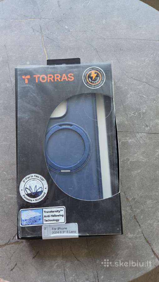 Torras Ostand Pro dėklas iPhone 16 Promax (mėlynas