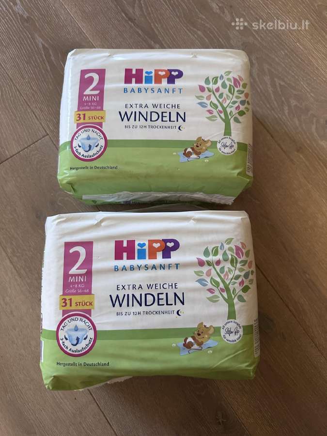 Hipp sauskelnės 2 10 pakelių