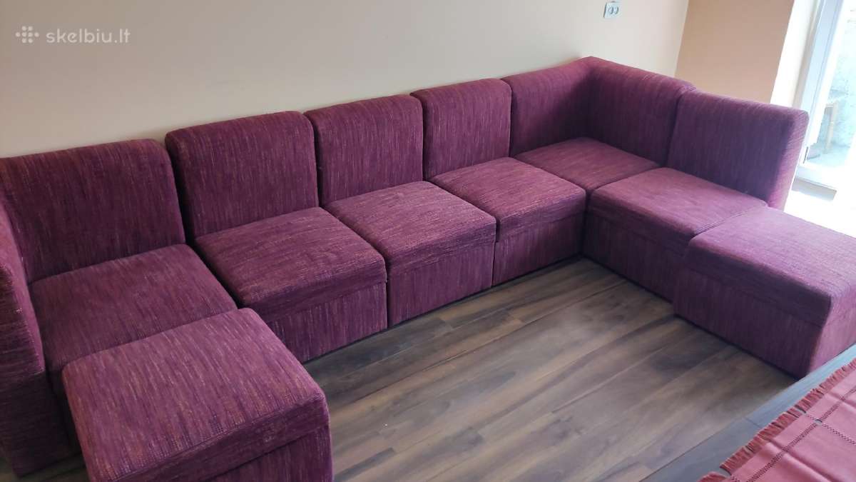 Sofa kampas sekcija spintos stalas baldai dovanoju