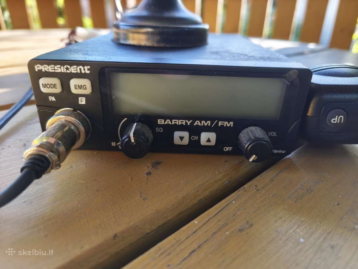 Racija President Barry su 35cm. magnetine antena
