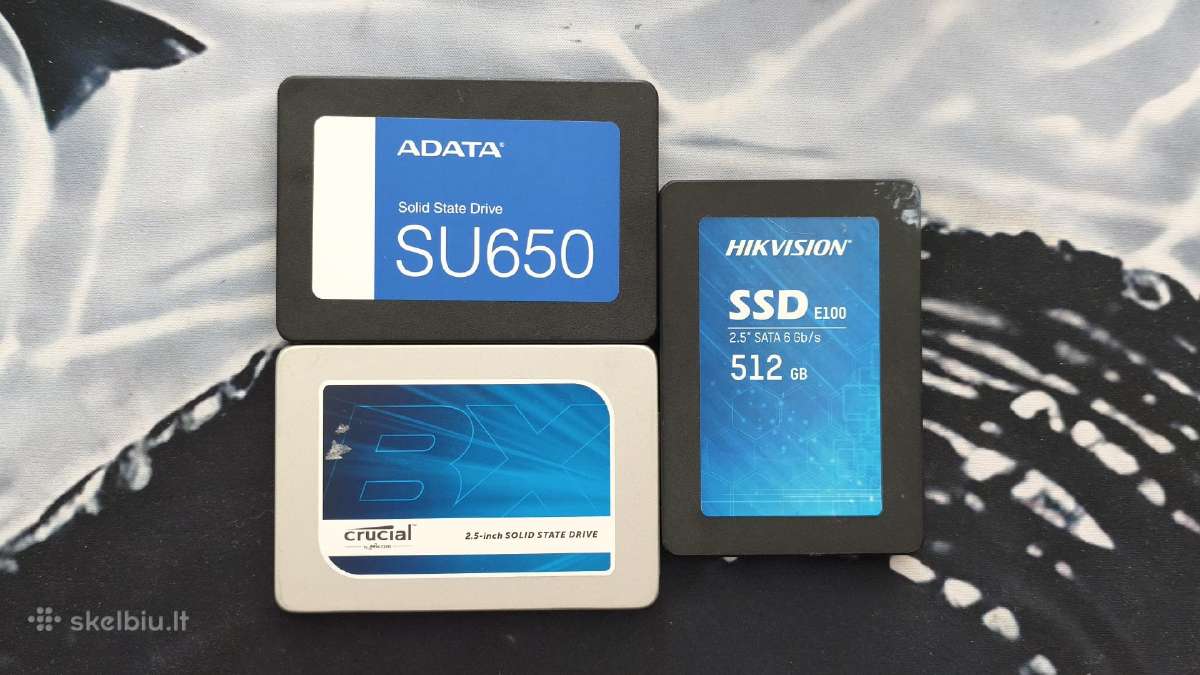 SSD 500gb/1tb ir HDD Diskai