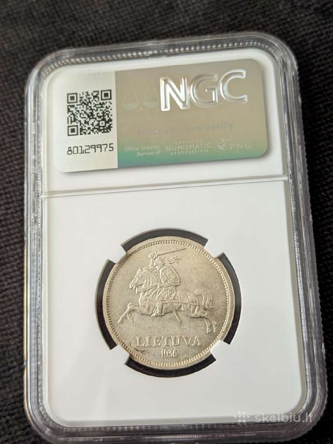 5 Litai 1936 - nuotraukos Nr. 2