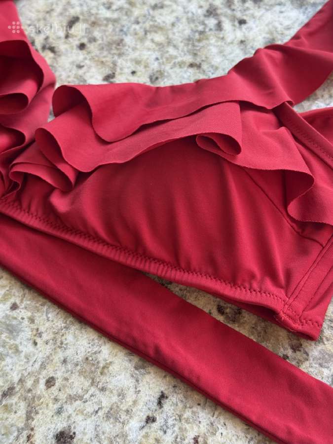 Oysho Ruffle raudonas atskiras bikinis 40/42 dydis - nuotraukos Nr. 3