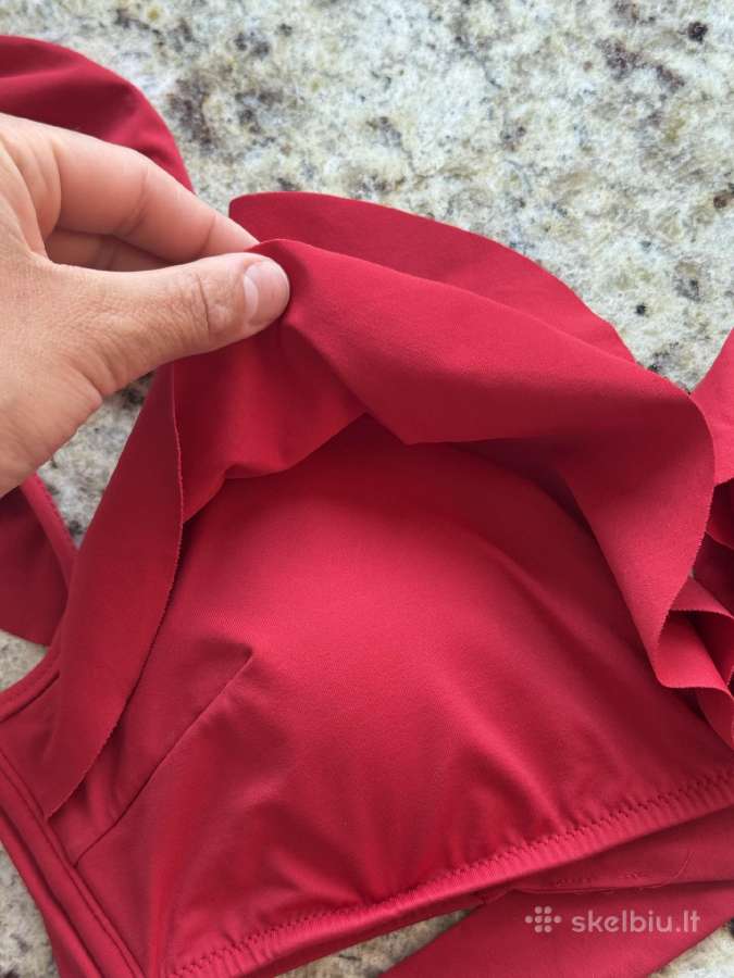 Oysho Ruffle raudonas atskiras bikinis 40/42 dydis - nuotraukos Nr. 5