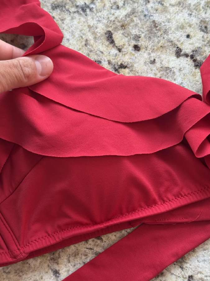 Oysho Ruffle raudonas atskiras bikinis 40/42 dydis - nuotraukos Nr. 6