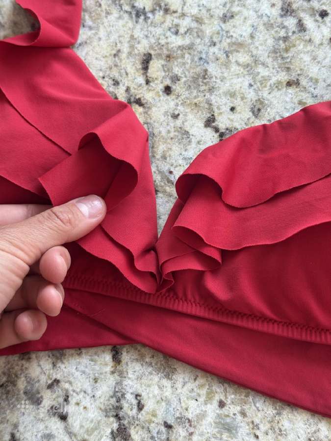 Oysho Ruffle raudonas atskiras bikinis 40/42 dydis - nuotraukos Nr. 7