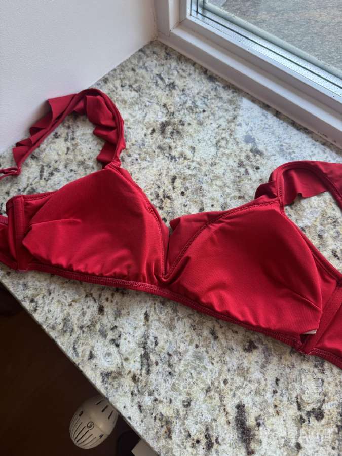 Oysho Ruffle raudonas atskiras bikinis 40/42 dydis - nuotraukos Nr. 10
