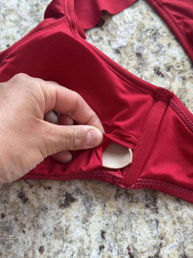 Oysho Ruffle raudonas atskiras bikinis 40/42 dydis - nuotraukos Nr. 12