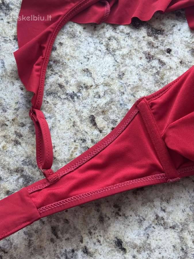 Oysho Ruffle raudonas atskiras bikinis 40/42 dydis - nuotraukos Nr. 14