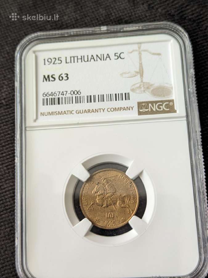 5 centai, 1925 - nuotraukos Nr. 2