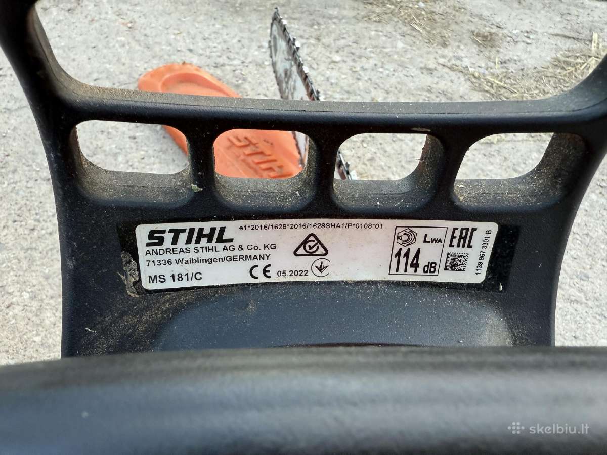 Stihl pjūklai 181 - nuotraukos Nr. 3