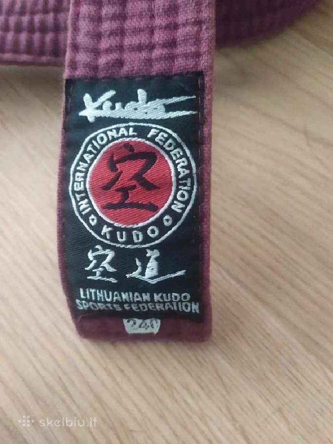 Vaikiškas mėlynas kudo / dziudo kimono su diržais - nuotraukos Nr. 8