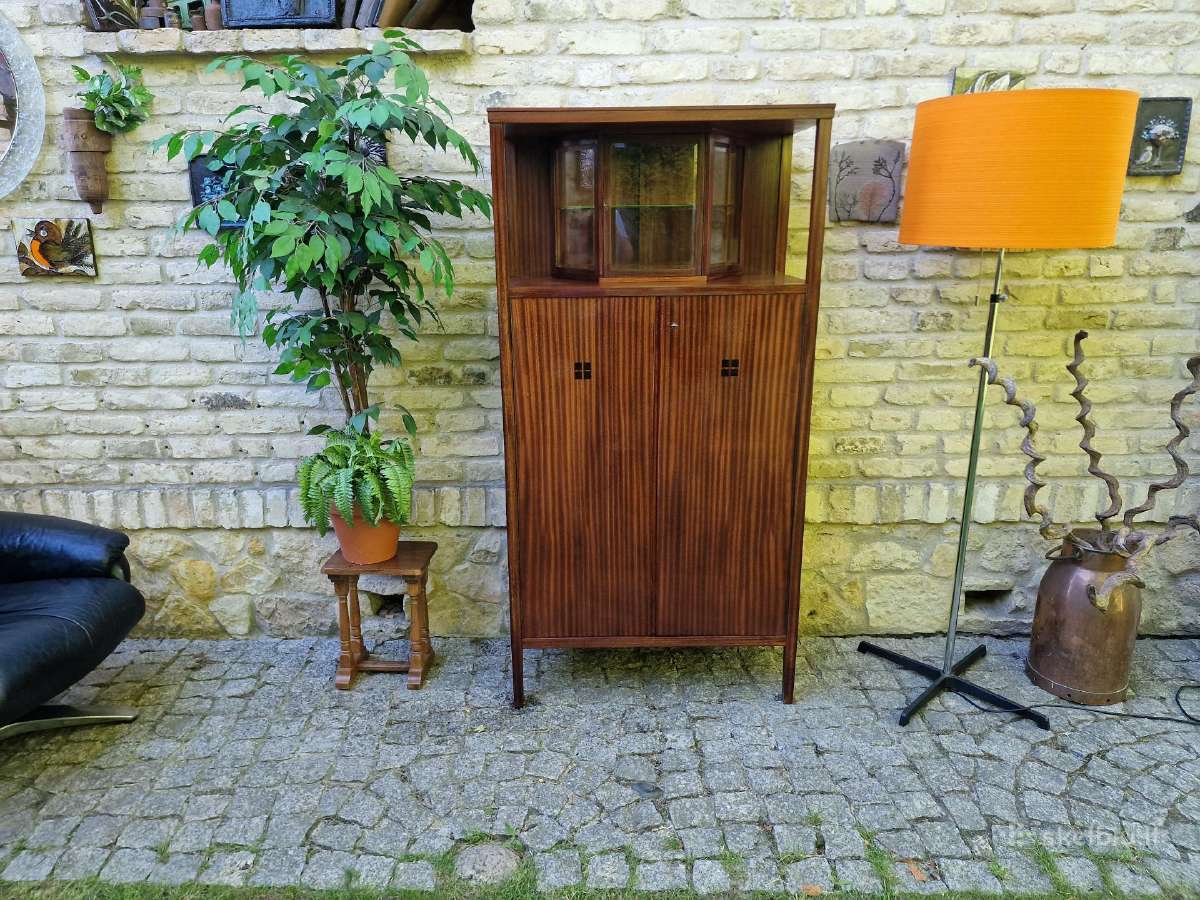 Vintažinė mid century raudonmedžio indauja