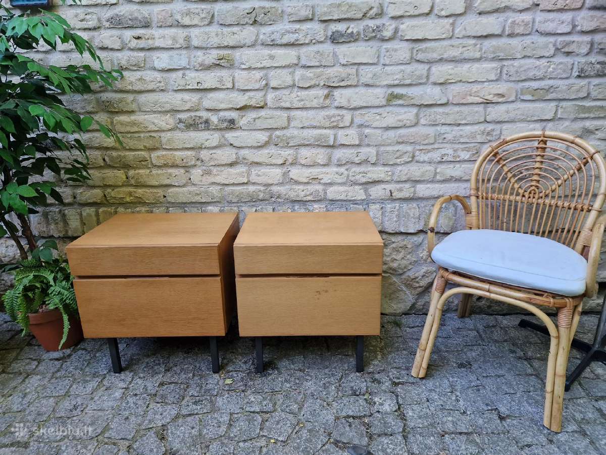 Vintažinės mid century bukmedžio spintelės - nuotraukos Nr. 5