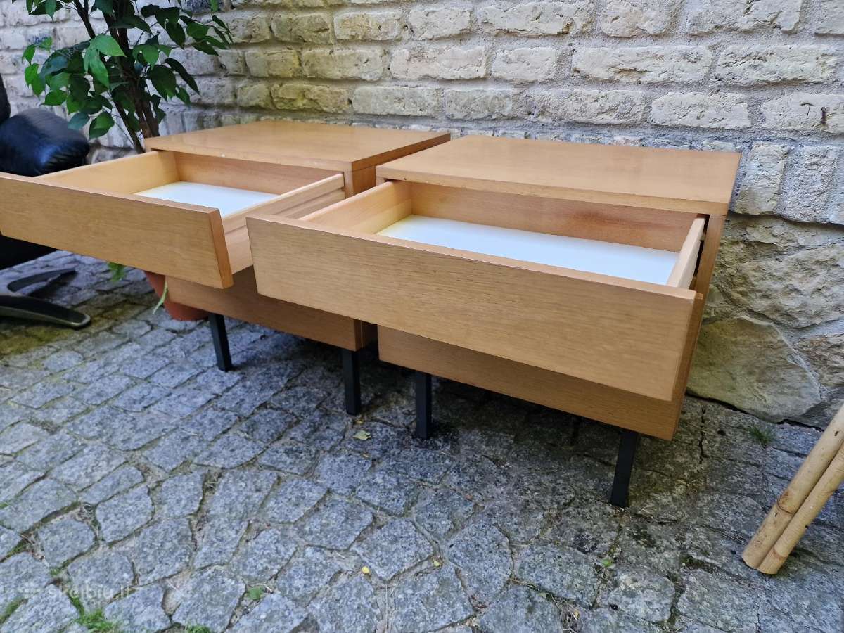 Vintažinės mid century bukmedžio spintelės - nuotraukos Nr. 10