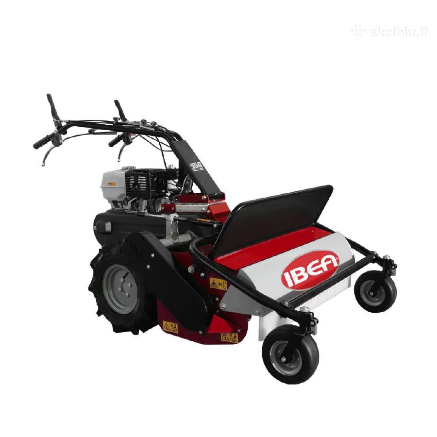 Ibea žolės mulčeris, motoblokas ir jo padargai