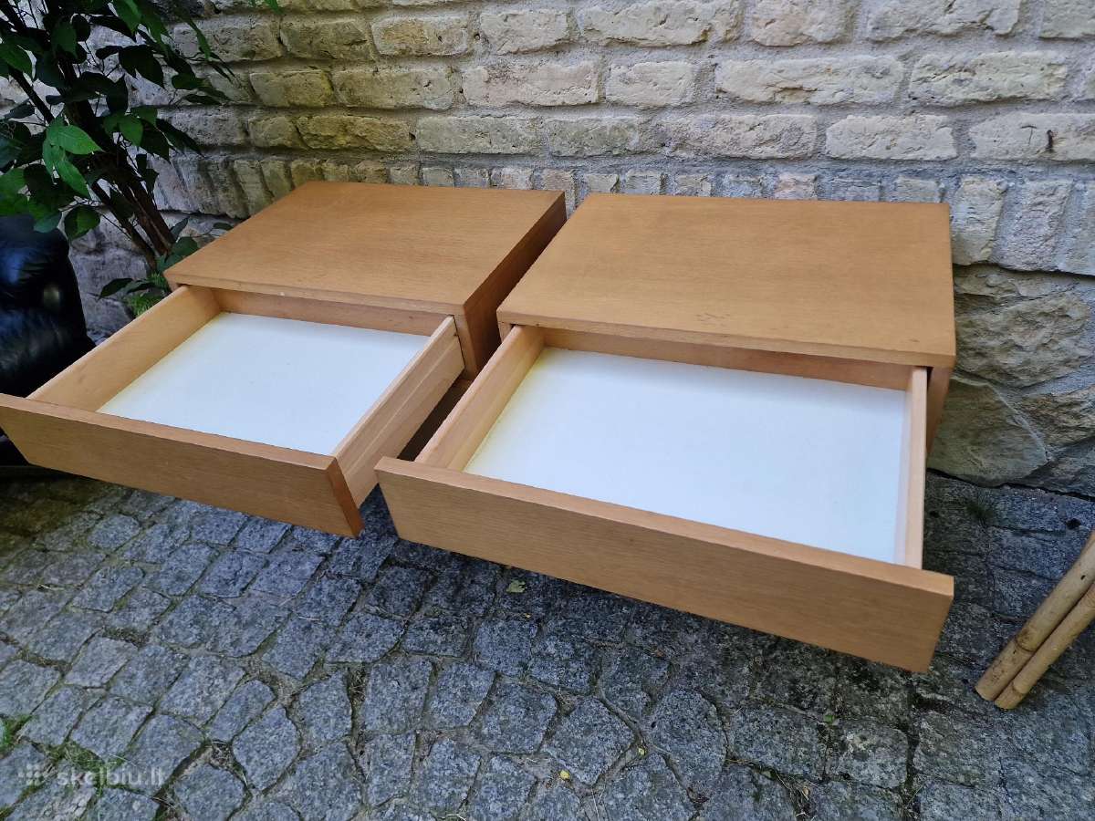 Vintažinės mid century bukmedžio spintelės - nuotraukos Nr. 11