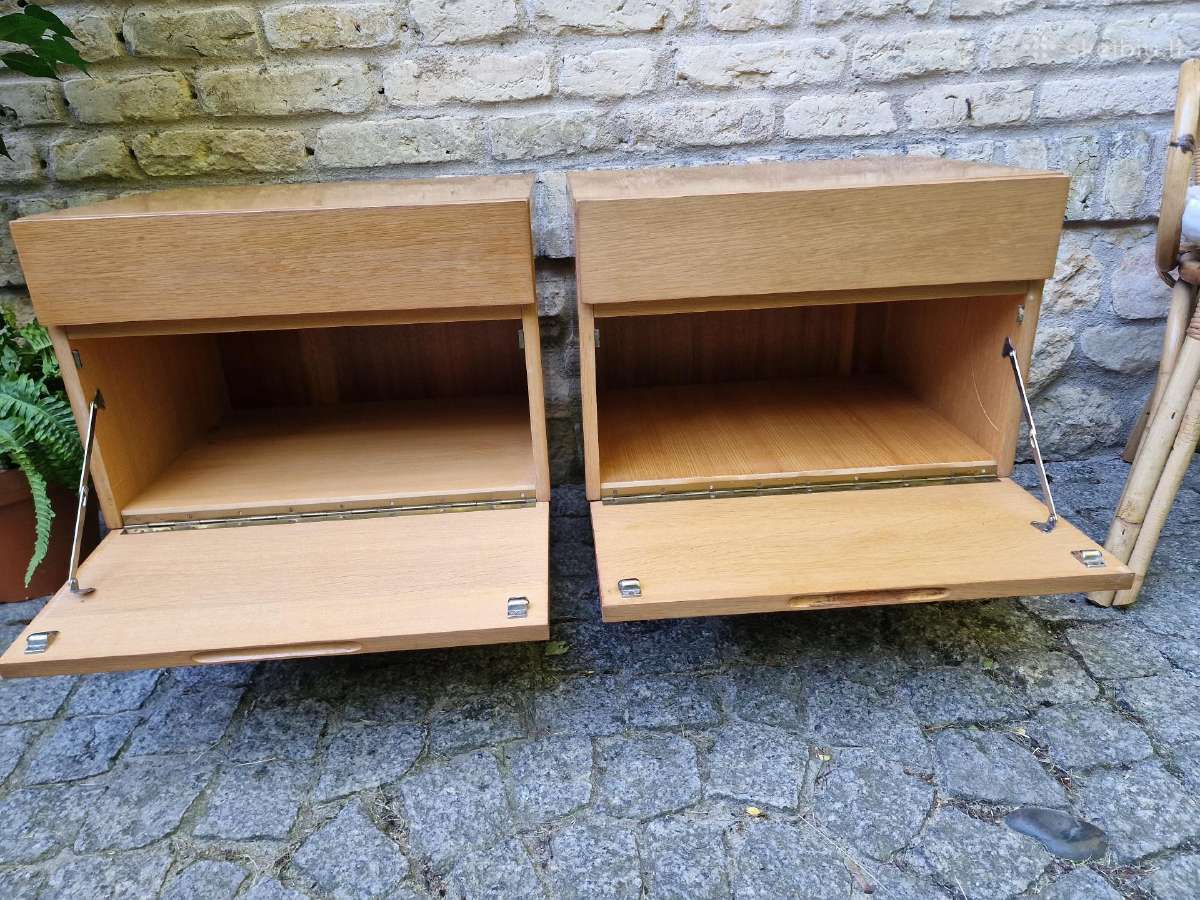 Vintažinės mid century bukmedžio spintelės - nuotraukos Nr. 12