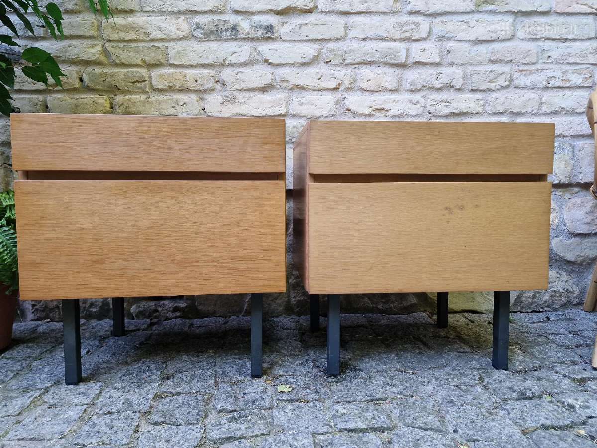 Vintažinės mid century bukmedžio spintelės - nuotraukos Nr. 17