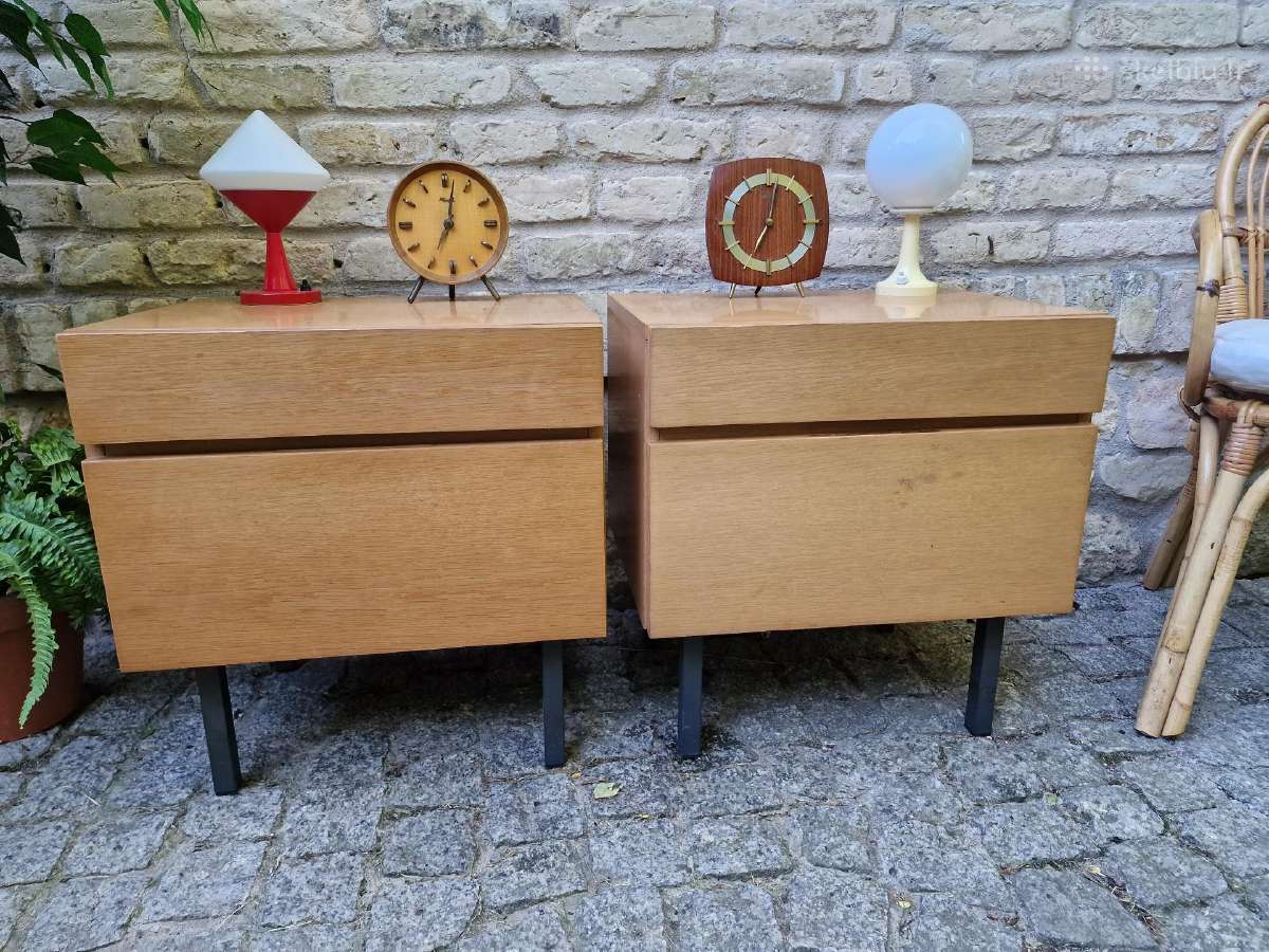 Vintažinės mid century bukmedžio spintelės - nuotraukos Nr. 19