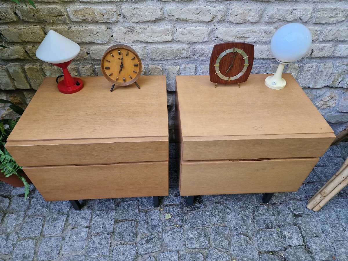 Vintažinės mid century bukmedžio spintelės - nuotraukos Nr. 20